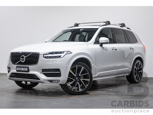 08/2018 Volvo XC90 T6 MOMENTUM (AWD) 256 MY18 4D Wagon White Supercharged and Turbo 2.0L - 7 seats