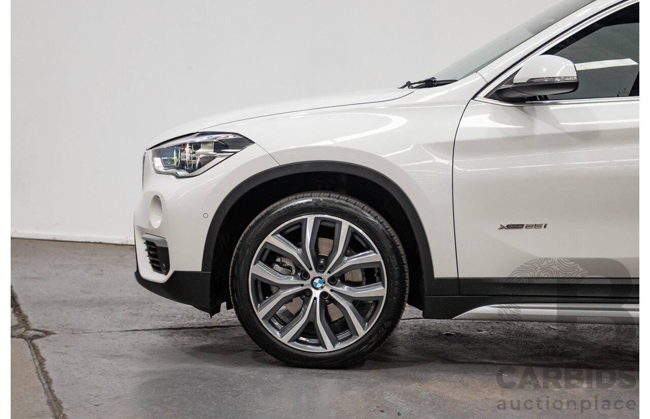 03/2016 BMW X1 xDRIVE 25i F48 (AWD) 4D Wagon White Turbo 2.0L