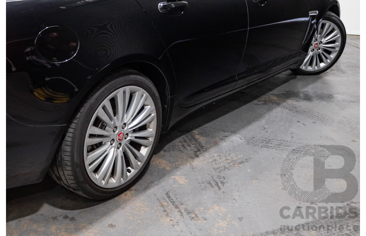 4/2014 Jaguar XF 2.0 Luxury MY13 4d Sedan Ultimate Black Metallic Turbo 2.0L