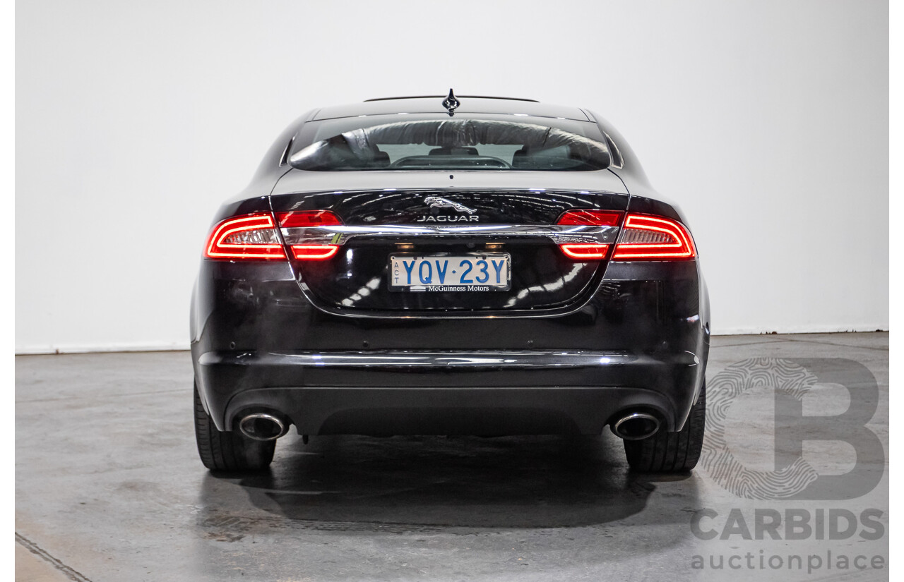 4/2014 Jaguar XF 2.0 Luxury MY13 4d Sedan Ultimate Black Metallic Turbo 2.0L