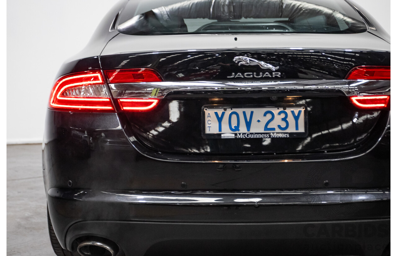 4/2014 Jaguar XF 2.0 Luxury MY13 4d Sedan Ultimate Black Metallic Turbo 2.0L