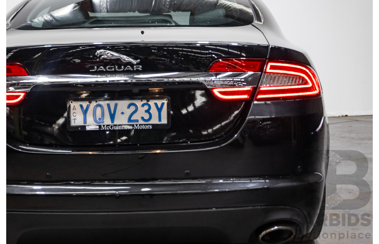 4/2014 Jaguar XF 2.0 Luxury MY13 4d Sedan Ultimate Black Metallic Turbo 2.0L