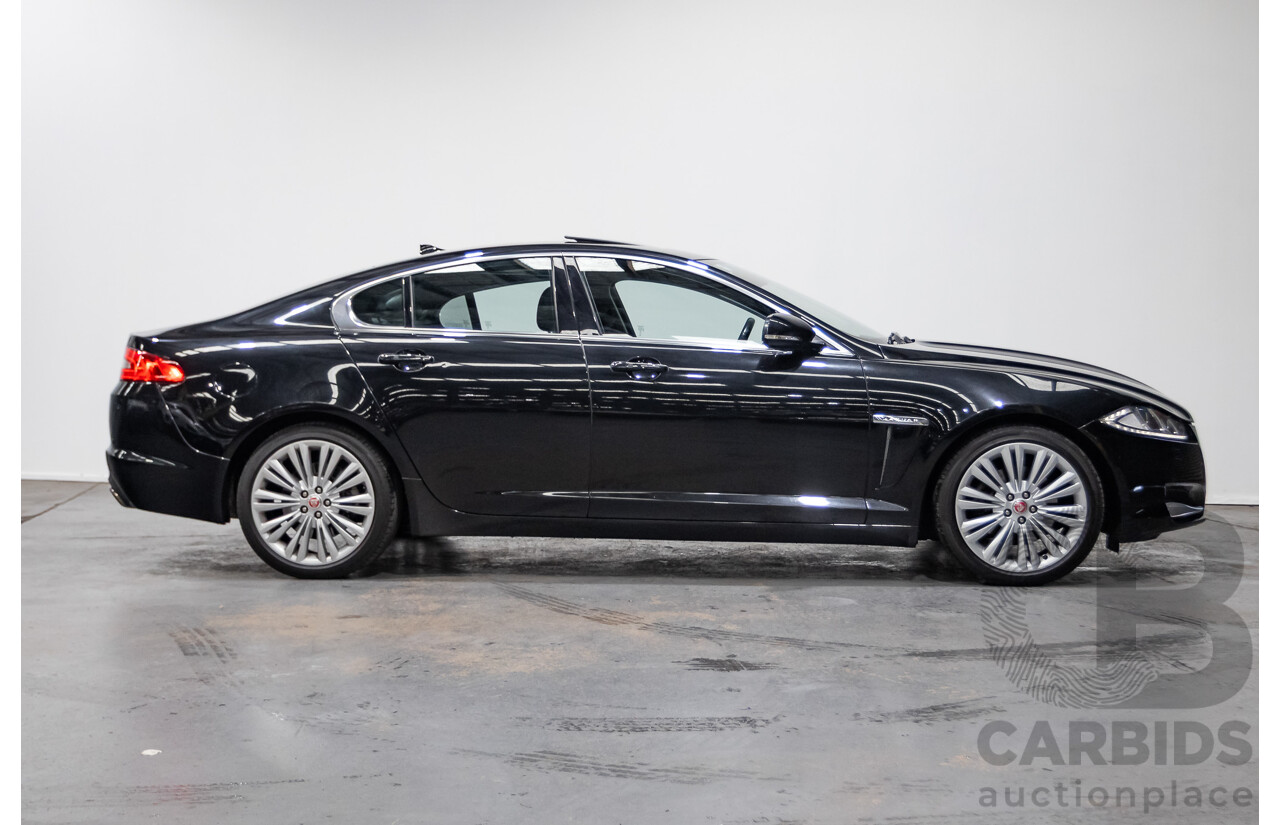 4/2014 Jaguar XF 2.0 Luxury MY13 4d Sedan Ultimate Black Metallic Turbo 2.0L