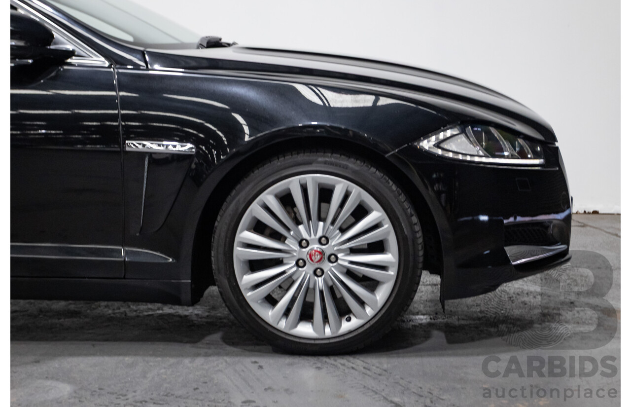 4/2014 Jaguar XF 2.0 Luxury MY13 4d Sedan Ultimate Black Metallic Turbo 2.0L