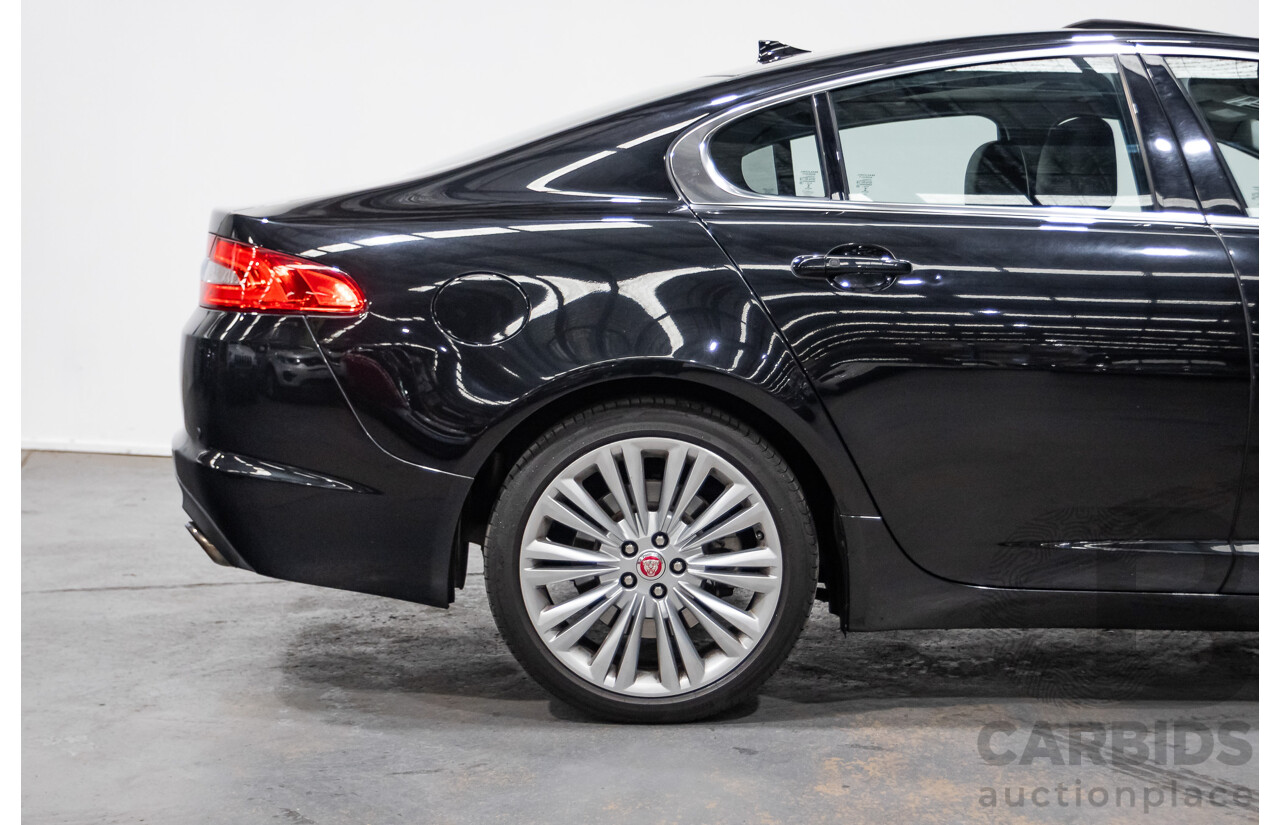 4/2014 Jaguar XF 2.0 Luxury MY13 4d Sedan Ultimate Black Metallic Turbo 2.0L