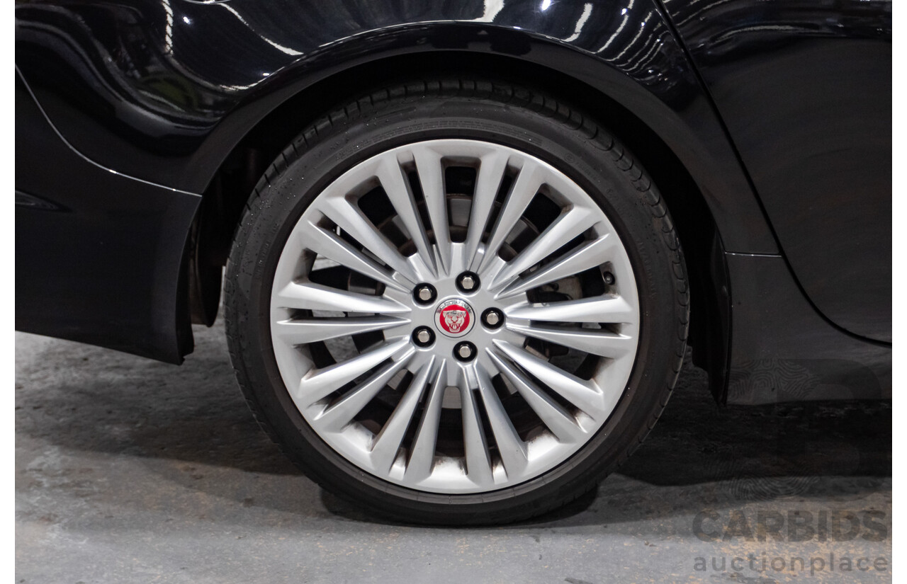 4/2014 Jaguar XF 2.0 Luxury MY13 4d Sedan Ultimate Black Metallic Turbo 2.0L