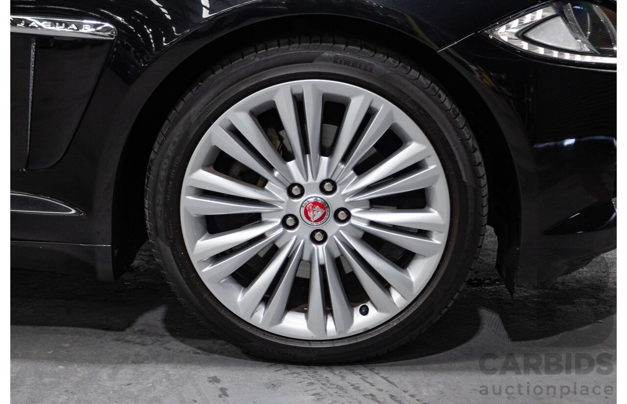 4/2014 Jaguar XF 2.0 Luxury MY13 4d Sedan Ultimate Black Metallic Turbo 2.0L