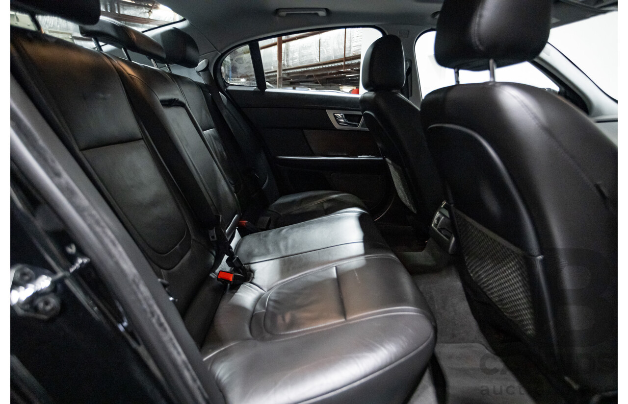 4/2014 Jaguar XF 2.0 Luxury MY13 4d Sedan Ultimate Black Metallic Turbo 2.0L