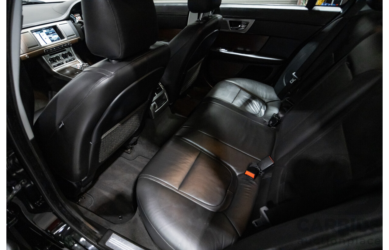 4/2014 Jaguar XF 2.0 Luxury MY13 4d Sedan Ultimate Black Metallic Turbo 2.0L