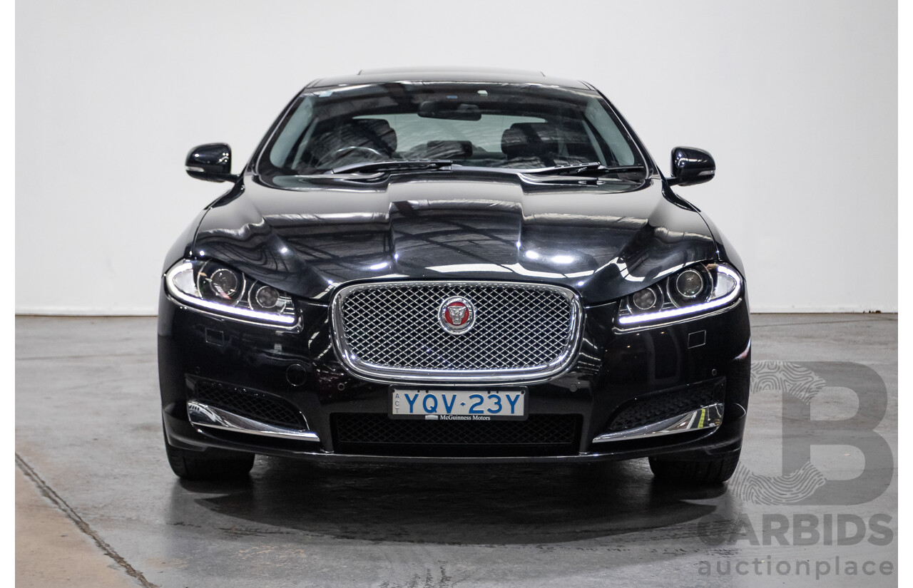 4/2014 Jaguar XF 2.0 Luxury MY13 4d Sedan Ultimate Black Metallic Turbo 2.0L