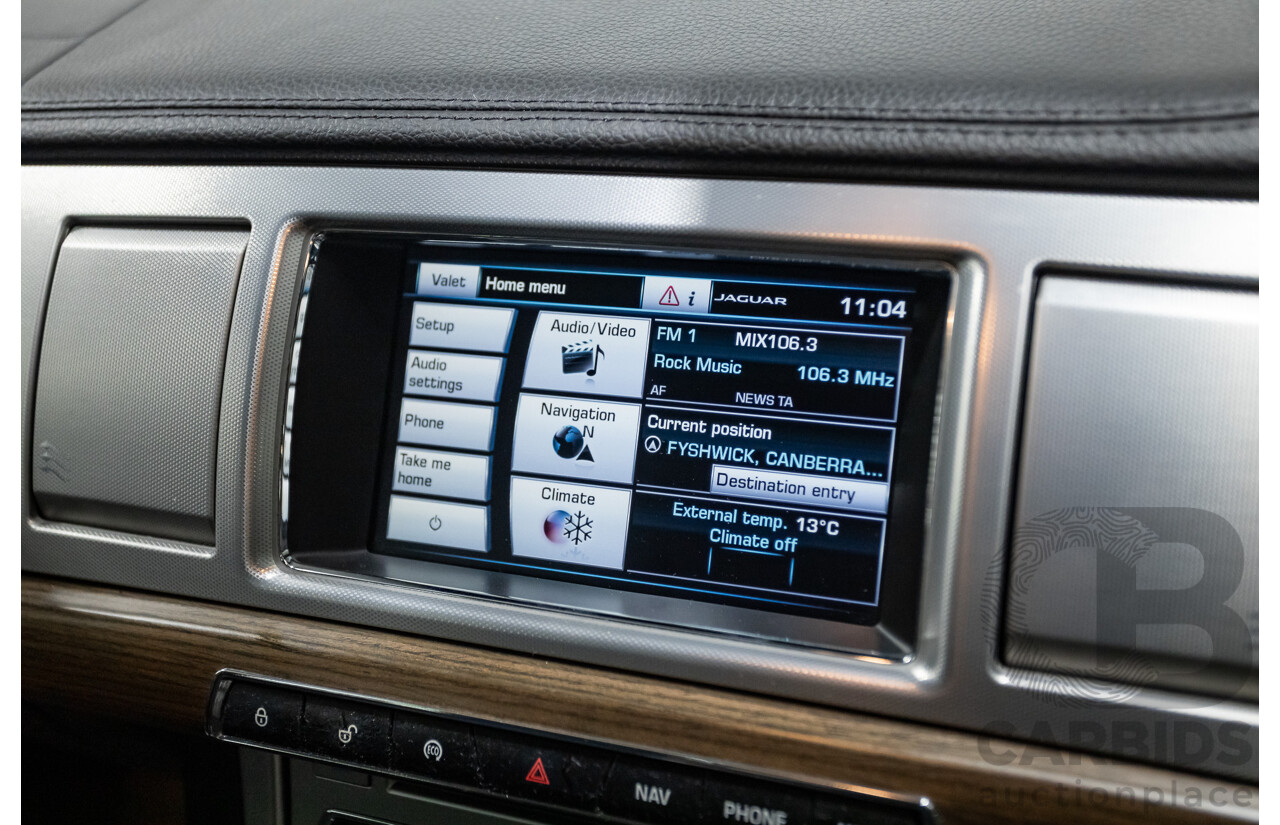 4/2014 Jaguar XF 2.0 Luxury MY13 4d Sedan Ultimate Black Metallic Turbo 2.0L