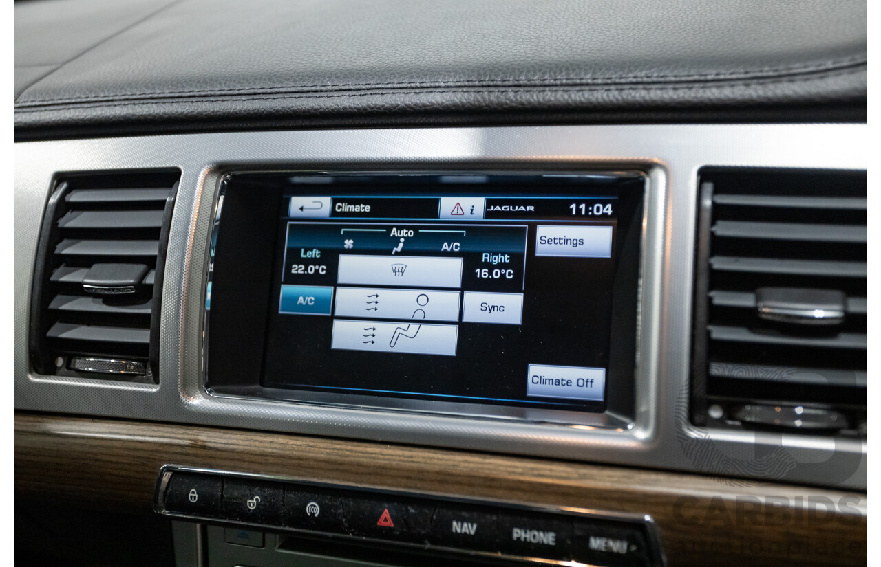 4/2014 Jaguar XF 2.0 Luxury MY13 4d Sedan Ultimate Black Metallic Turbo 2.0L