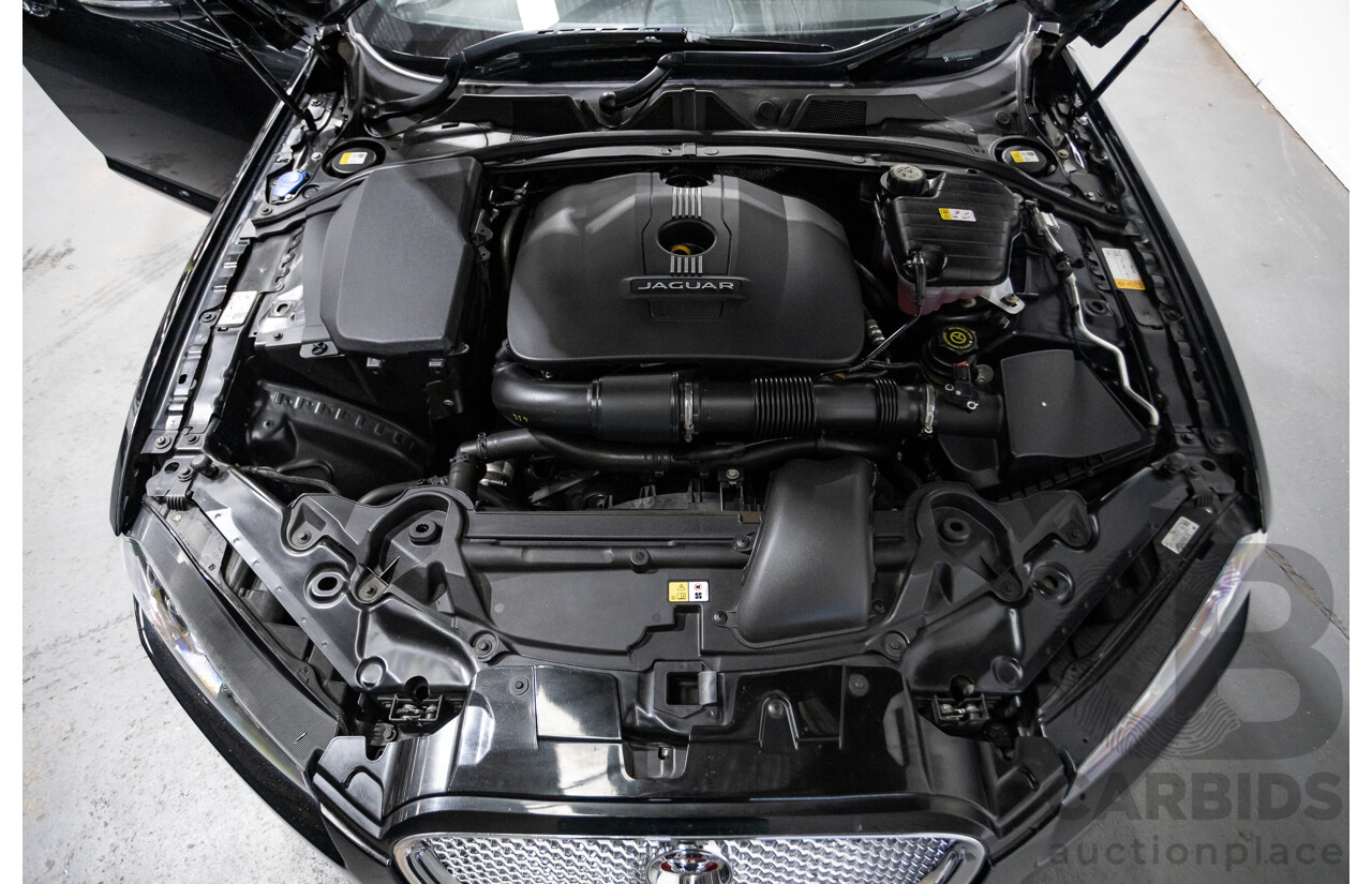 4/2014 Jaguar XF 2.0 Luxury MY13 4d Sedan Ultimate Black Metallic Turbo 2.0L