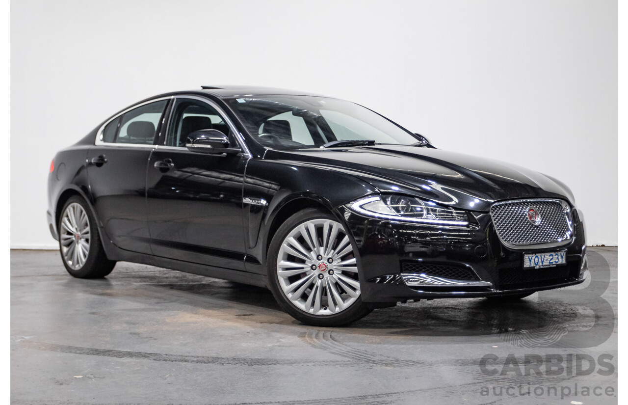 4/2014 Jaguar XF 2.0 Luxury MY13 4d Sedan Ultimate Black Metallic Turbo 2.0L