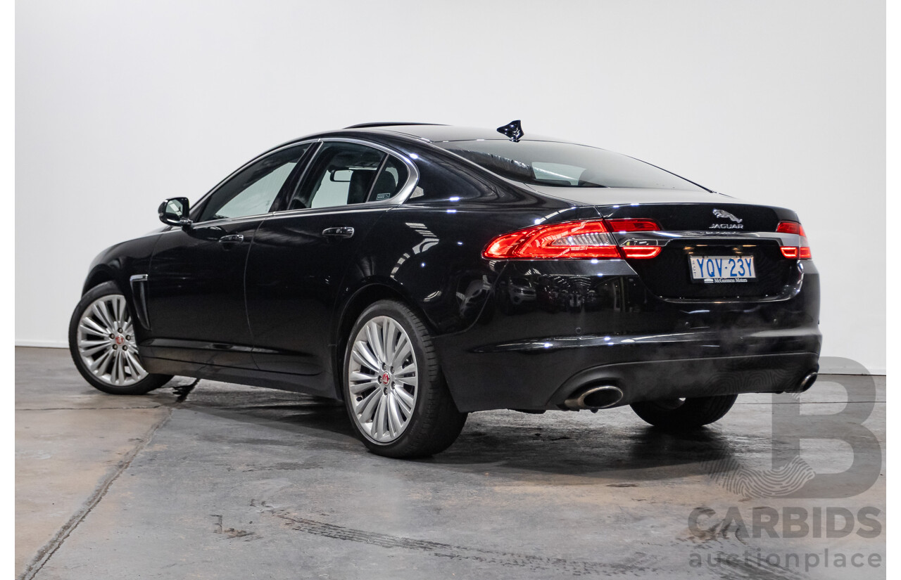 4/2014 Jaguar XF 2.0 Luxury MY13 4d Sedan Ultimate Black Metallic Turbo 2.0L