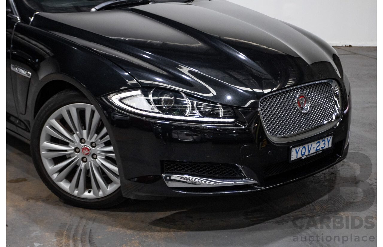 4/2014 Jaguar XF 2.0 Luxury MY13 4d Sedan Ultimate Black Metallic Turbo 2.0L