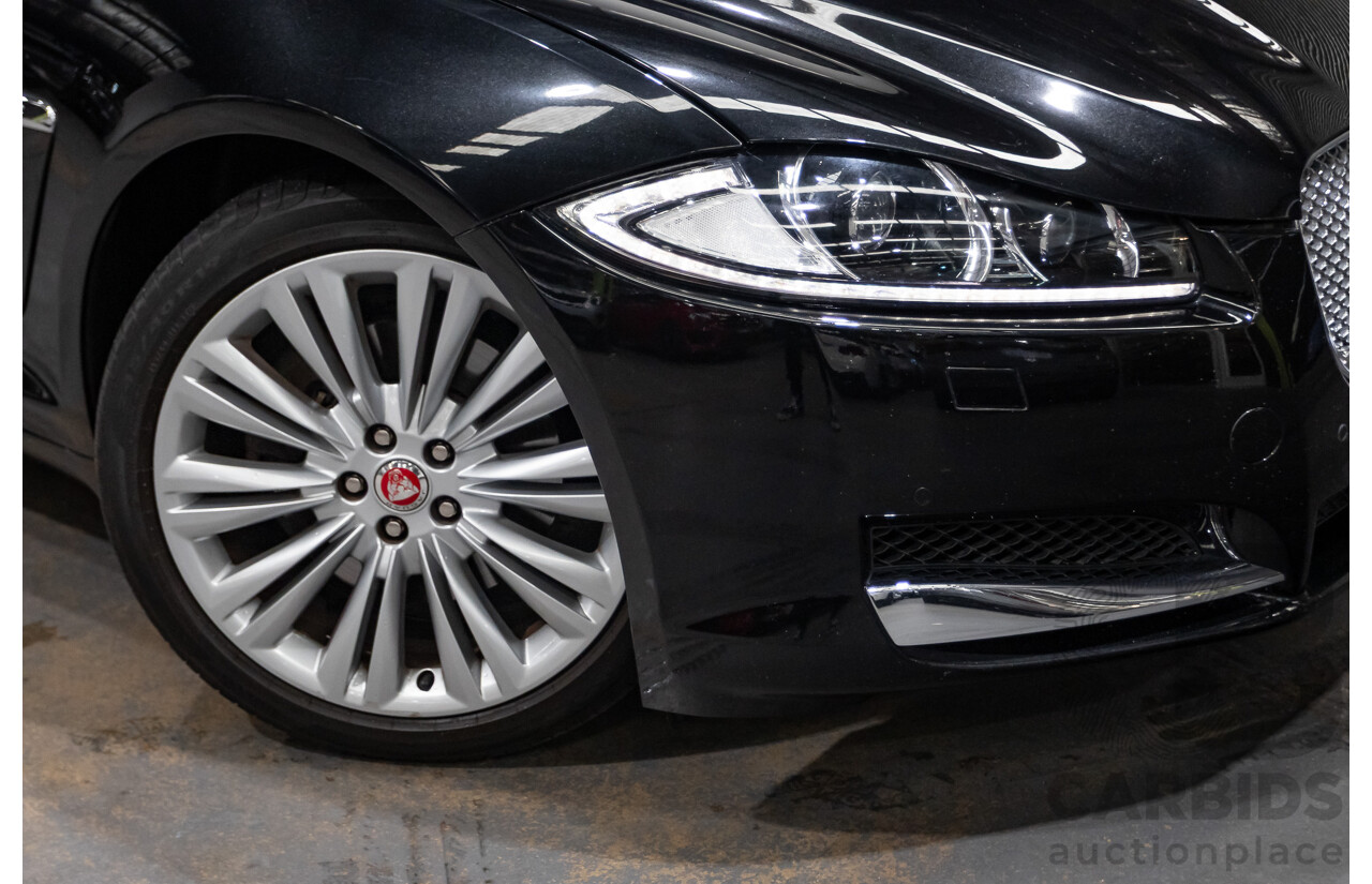 4/2014 Jaguar XF 2.0 Luxury MY13 4d Sedan Ultimate Black Metallic Turbo 2.0L