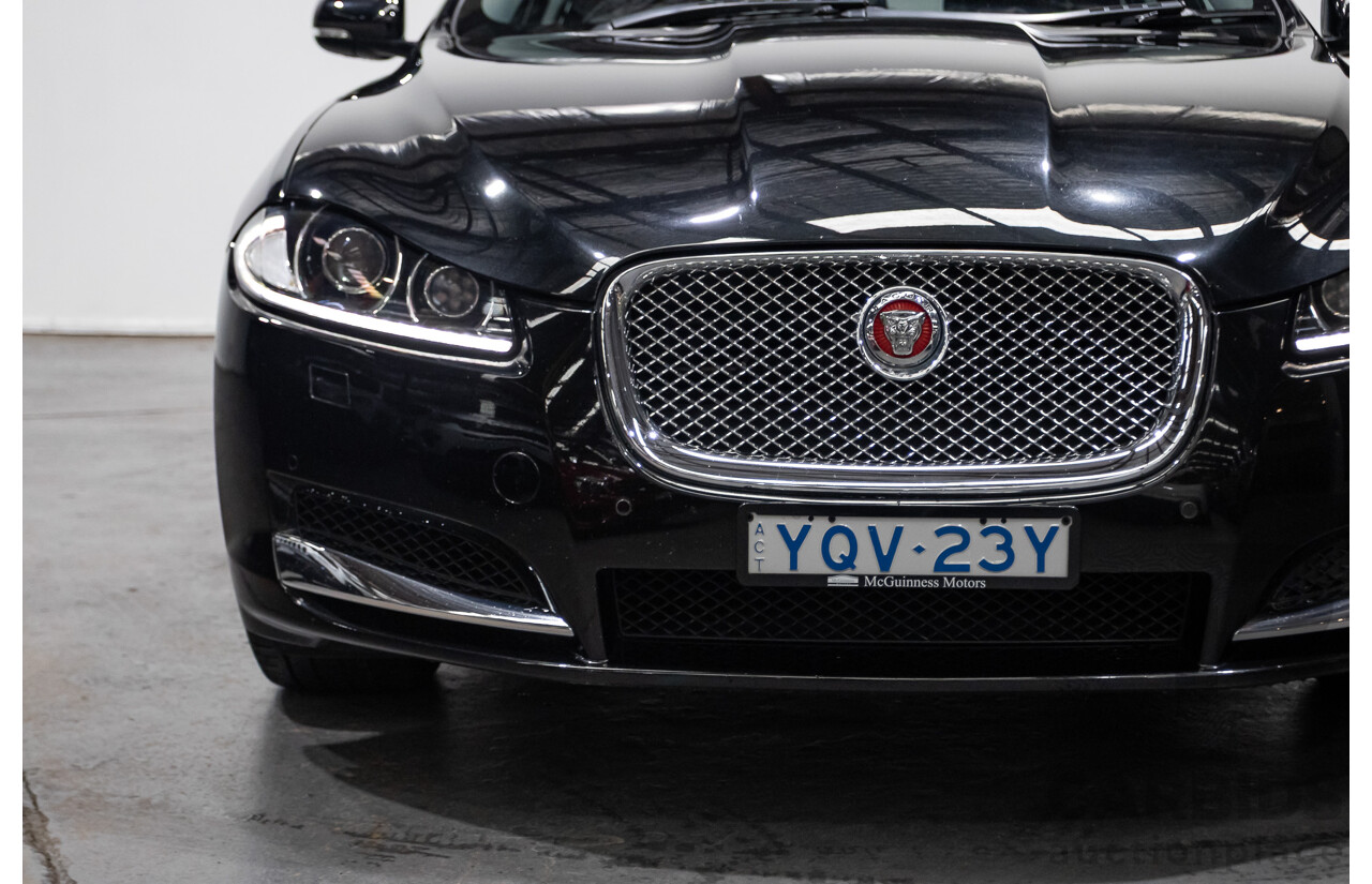 4/2014 Jaguar XF 2.0 Luxury MY13 4d Sedan Ultimate Black Metallic Turbo 2.0L