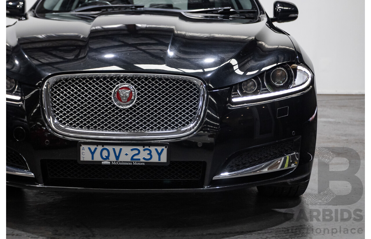 4/2014 Jaguar XF 2.0 Luxury MY13 4d Sedan Ultimate Black Metallic Turbo 2.0L