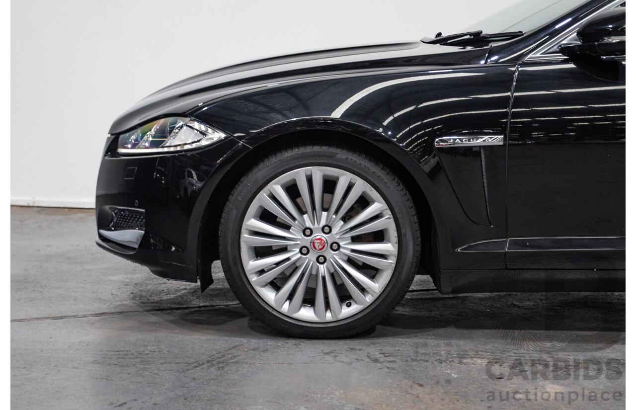 4/2014 Jaguar XF 2.0 Luxury MY13 4d Sedan Ultimate Black Metallic Turbo 2.0L