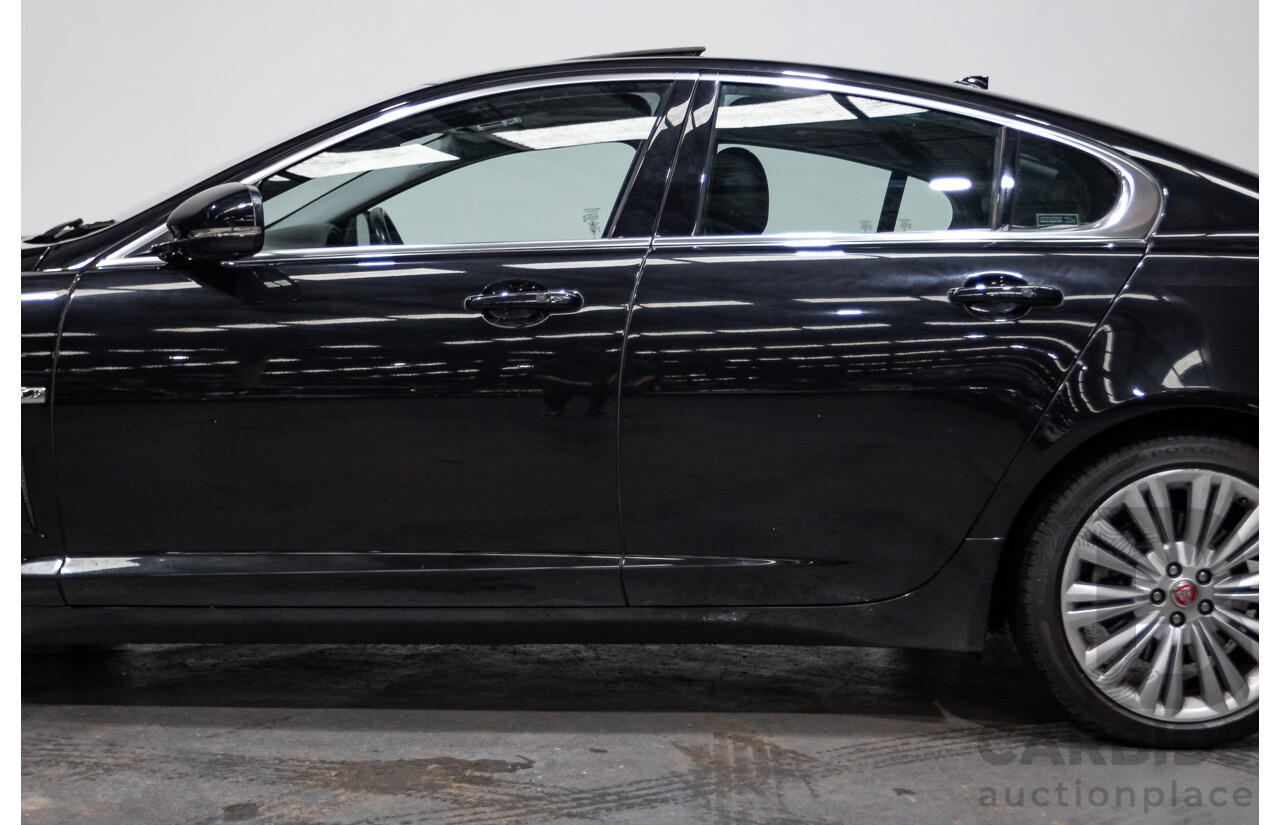 4/2014 Jaguar XF 2.0 Luxury MY13 4d Sedan Ultimate Black Metallic Turbo 2.0L
