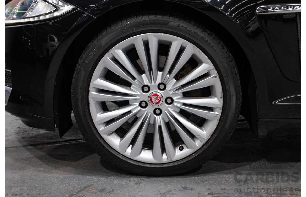 4/2014 Jaguar XF 2.0 Luxury MY13 4d Sedan Ultimate Black Metallic Turbo 2.0L