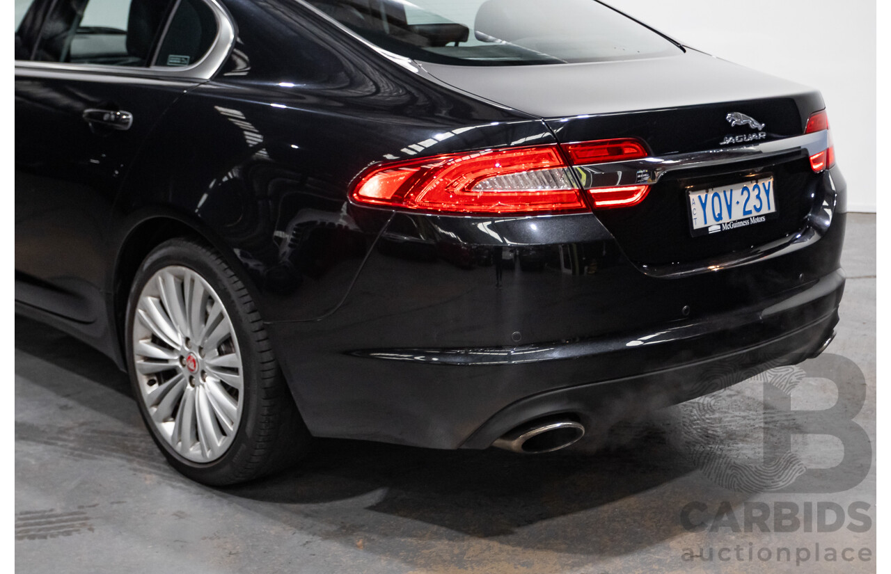 4/2014 Jaguar XF 2.0 Luxury MY13 4d Sedan Ultimate Black Metallic Turbo 2.0L