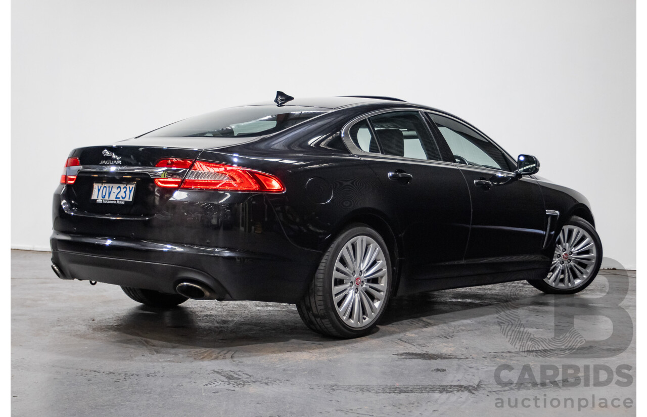 4/2014 Jaguar XF 2.0 Luxury MY13 4d Sedan Ultimate Black Metallic Turbo 2.0L