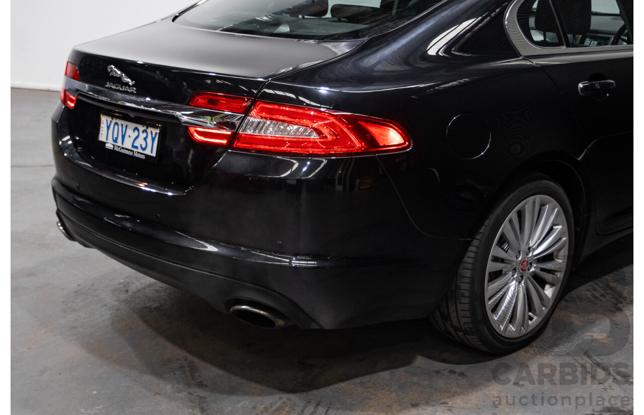 4/2014 Jaguar XF 2.0 Luxury MY13 4d Sedan Ultimate Black Metallic Turbo 2.0L