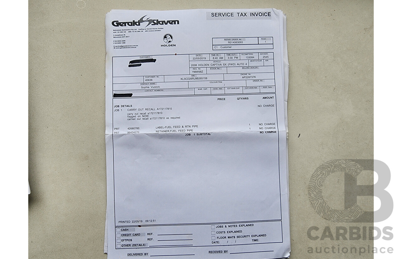 7/2008 Holden Captiva LX (4x4) CG MY08 4d Wagon Silver 2.0L