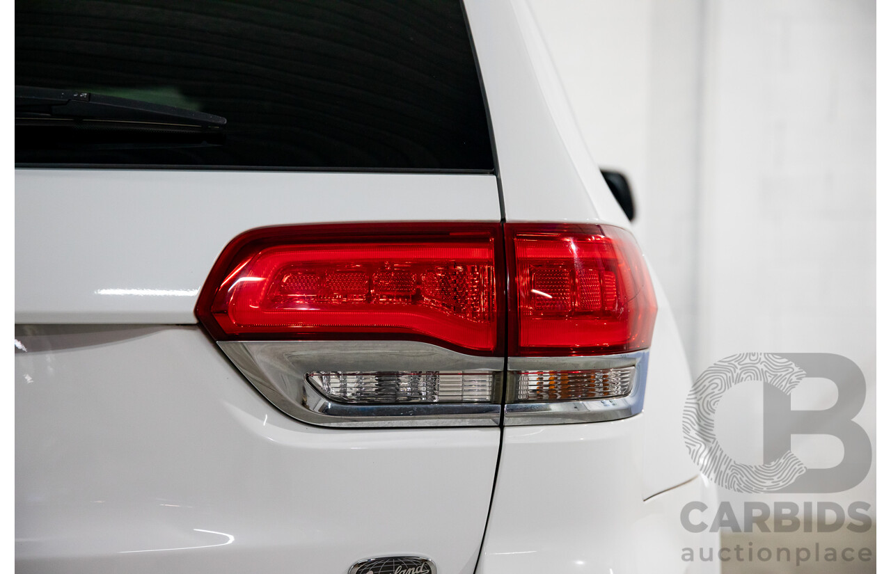 9/2015 Jeep Grand Cherokee Overland (4x4) WK MY15 4d Wagon Bright White Turbo Diesel 3.0L