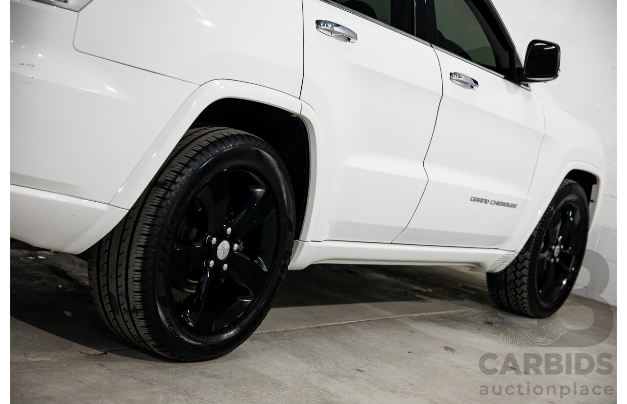 9/2015 Jeep Grand Cherokee Overland (4x4) WK MY15 4d Wagon Bright White Turbo Diesel 3.0L
