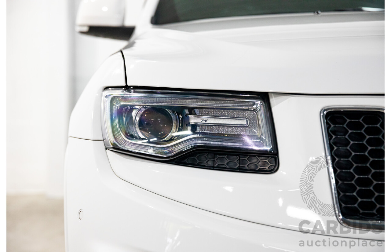 9/2015 Jeep Grand Cherokee Overland (4x4) WK MY15 4d Wagon Bright White Turbo Diesel 3.0L