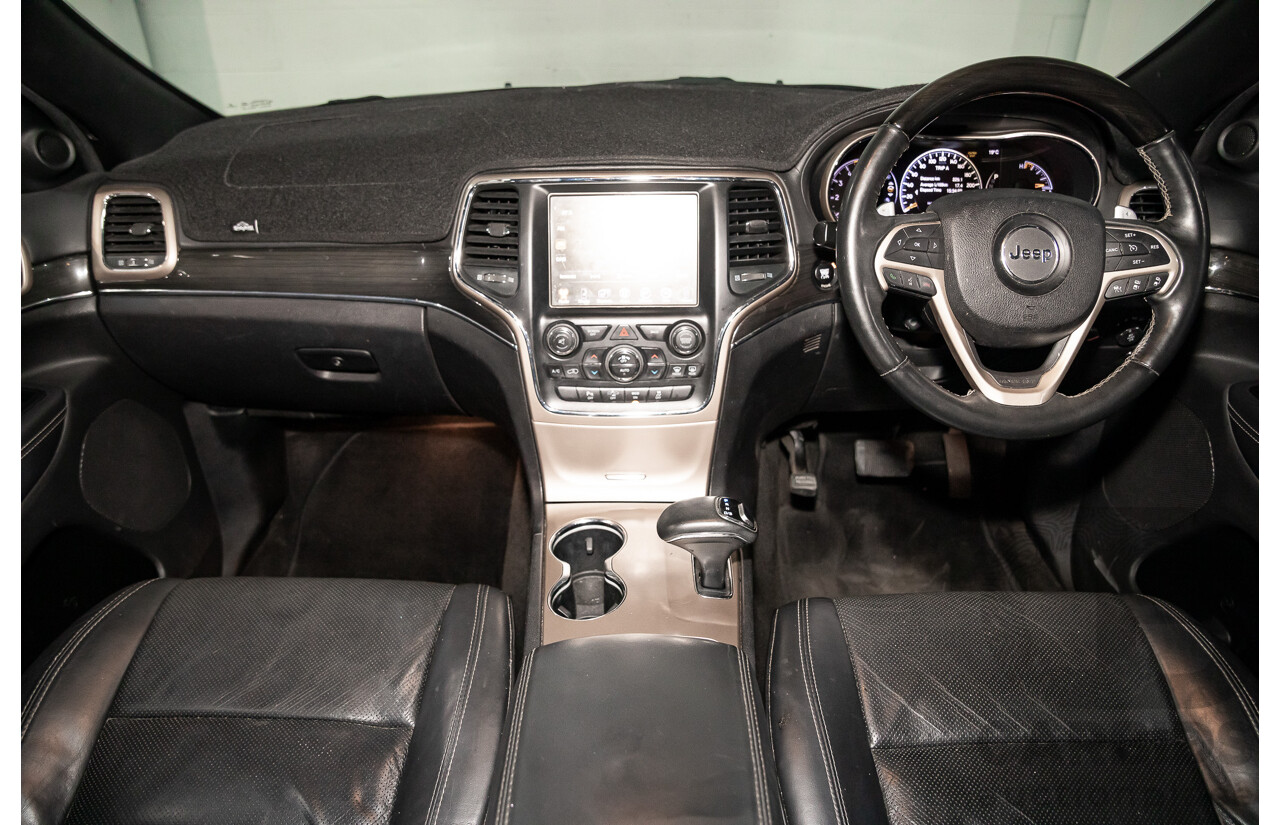 9/2015 Jeep Grand Cherokee Overland (4x4) WK MY15 4d Wagon Bright White Turbo Diesel 3.0L