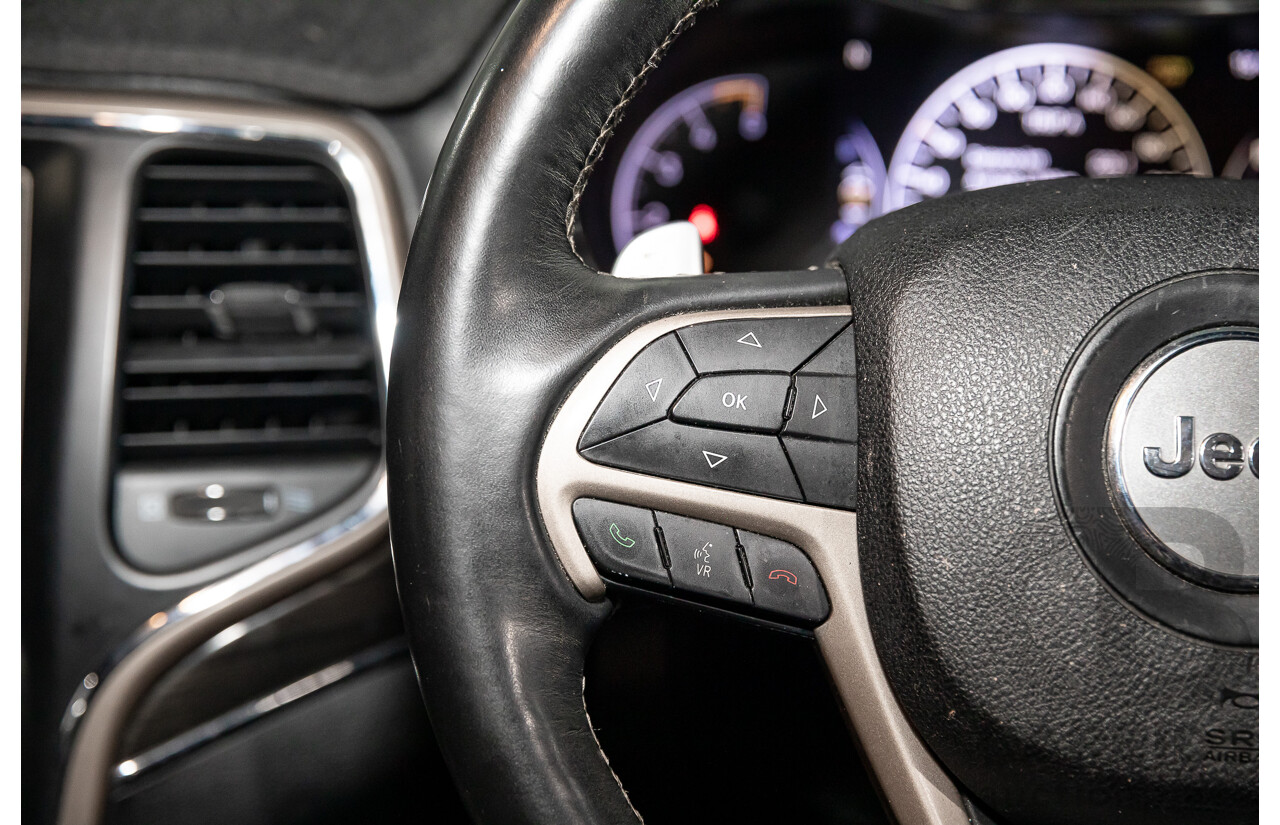 9/2015 Jeep Grand Cherokee Overland (4x4) WK MY15 4d Wagon Bright White Turbo Diesel 3.0L