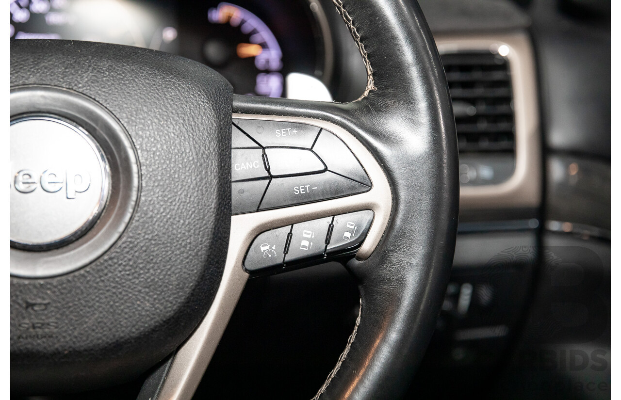 9/2015 Jeep Grand Cherokee Overland (4x4) WK MY15 4d Wagon Bright White Turbo Diesel 3.0L