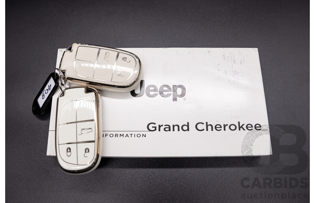 9/2015 Jeep Grand Cherokee Overland (4x4) WK MY15 4d Wagon Bright White Turbo Diesel 3.0L