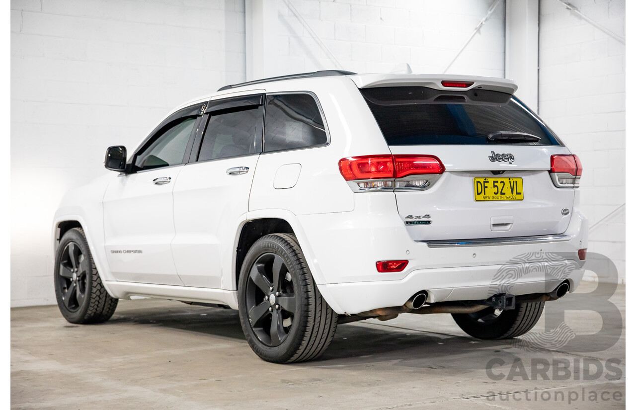 9/2015 Jeep Grand Cherokee Overland (4x4) WK MY15 4d Wagon Bright White Turbo Diesel 3.0L