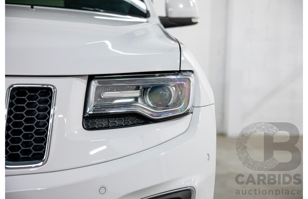 9/2015 Jeep Grand Cherokee Overland (4x4) WK MY15 4d Wagon Bright White Turbo Diesel 3.0L