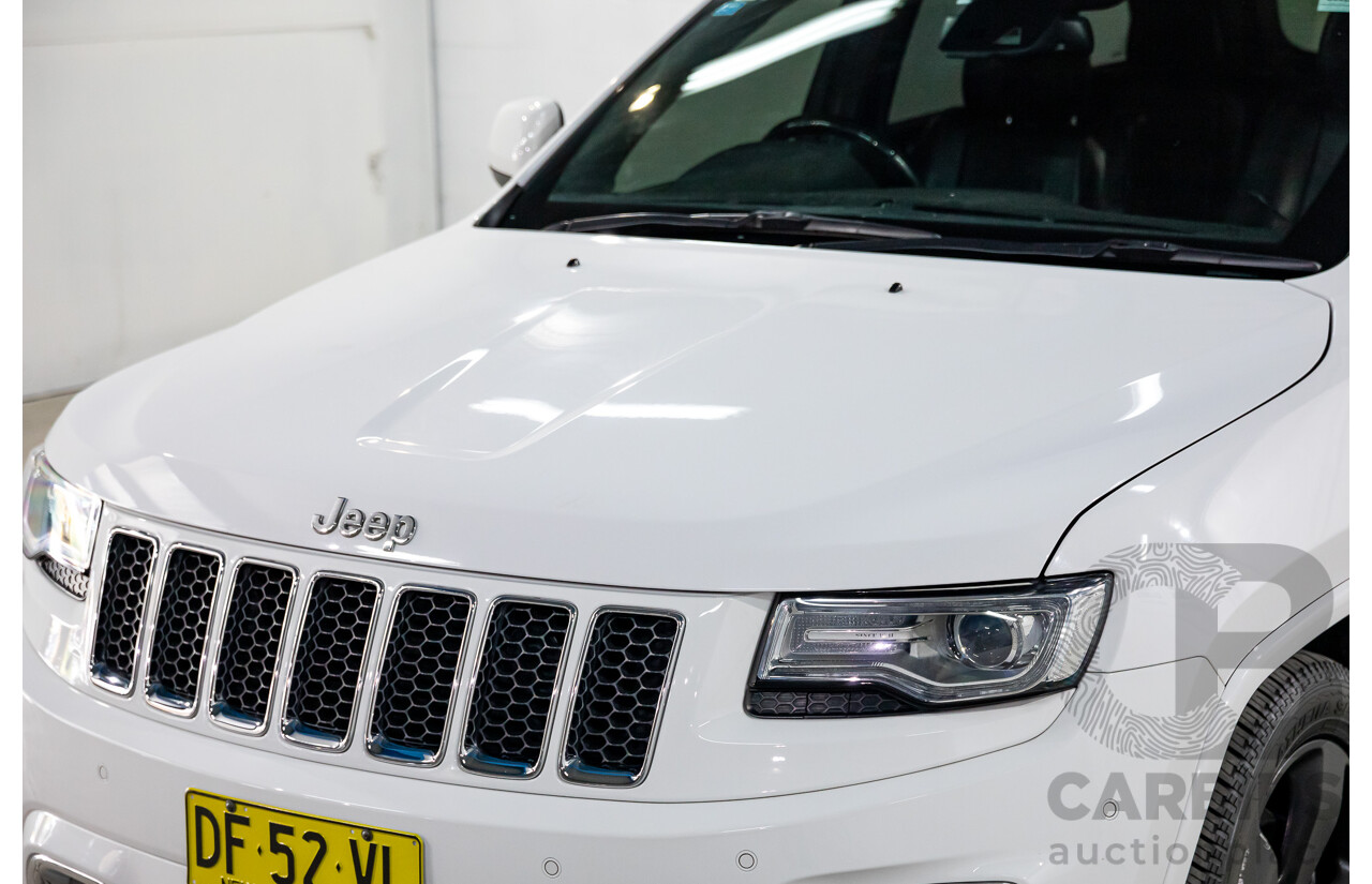 9/2015 Jeep Grand Cherokee Overland (4x4) WK MY15 4d Wagon Bright White Turbo Diesel 3.0L