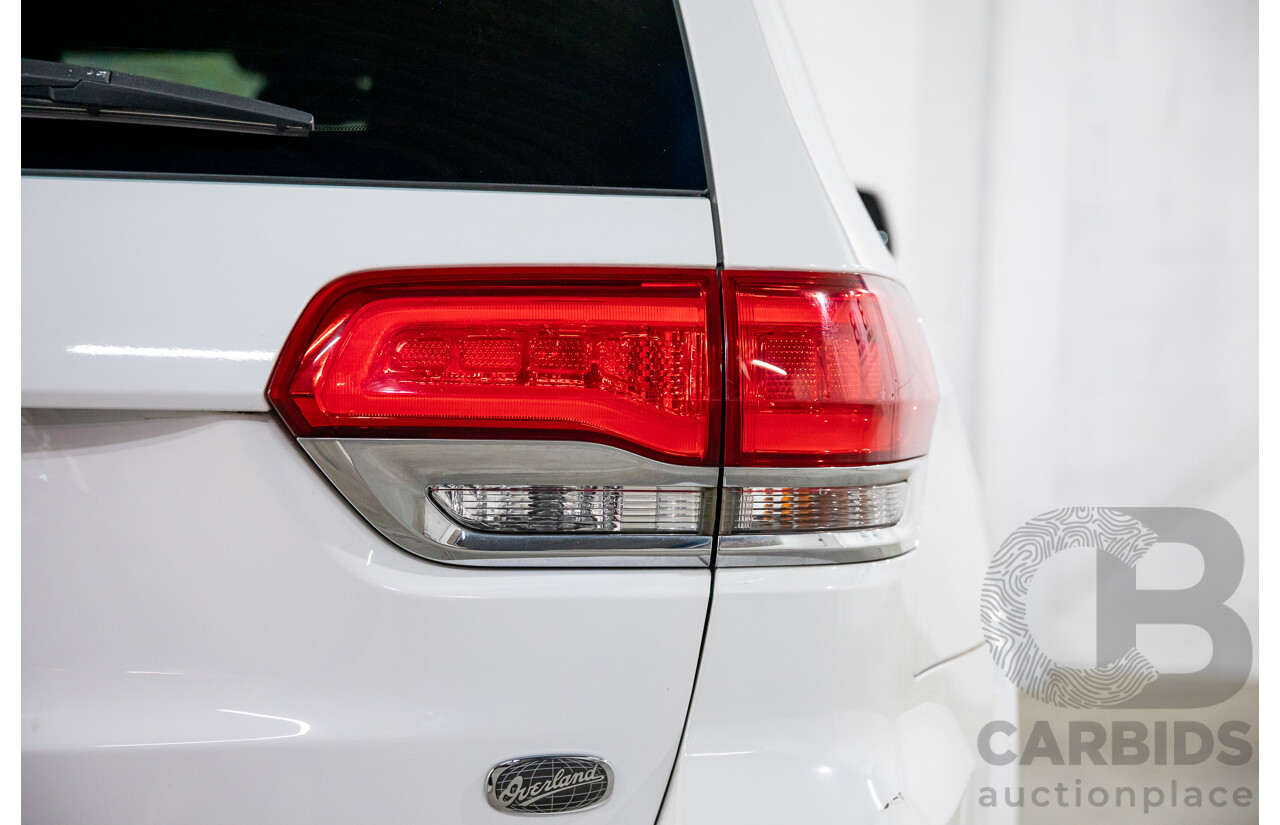 9/2015 Jeep Grand Cherokee Overland (4x4) WK MY15 4d Wagon Bright White Turbo Diesel 3.0L