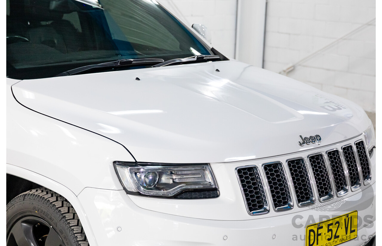 9/2015 Jeep Grand Cherokee Overland (4x4) WK MY15 4d Wagon Bright White Turbo Diesel 3.0L