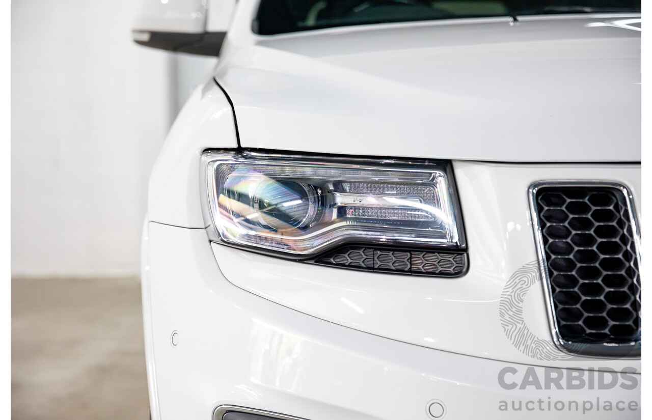 9/2015 Jeep Grand Cherokee Overland (4x4) WK MY15 4d Wagon Bright White Turbo Diesel 3.0L