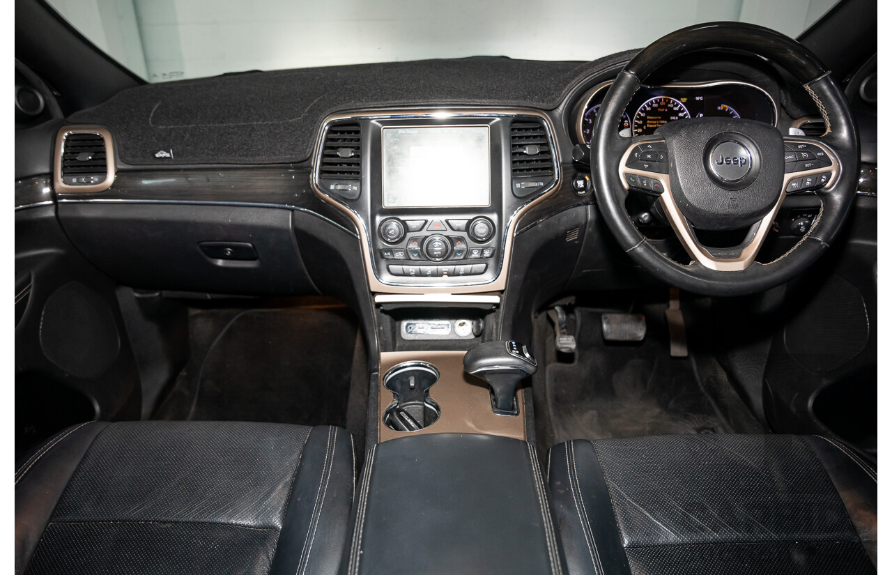 9/2015 Jeep Grand Cherokee Overland (4x4) WK MY15 4d Wagon Bright White Turbo Diesel 3.0L