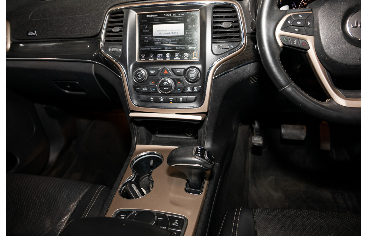 9/2015 Jeep Grand Cherokee Overland (4x4) WK MY15 4d Wagon Bright White Turbo Diesel 3.0L