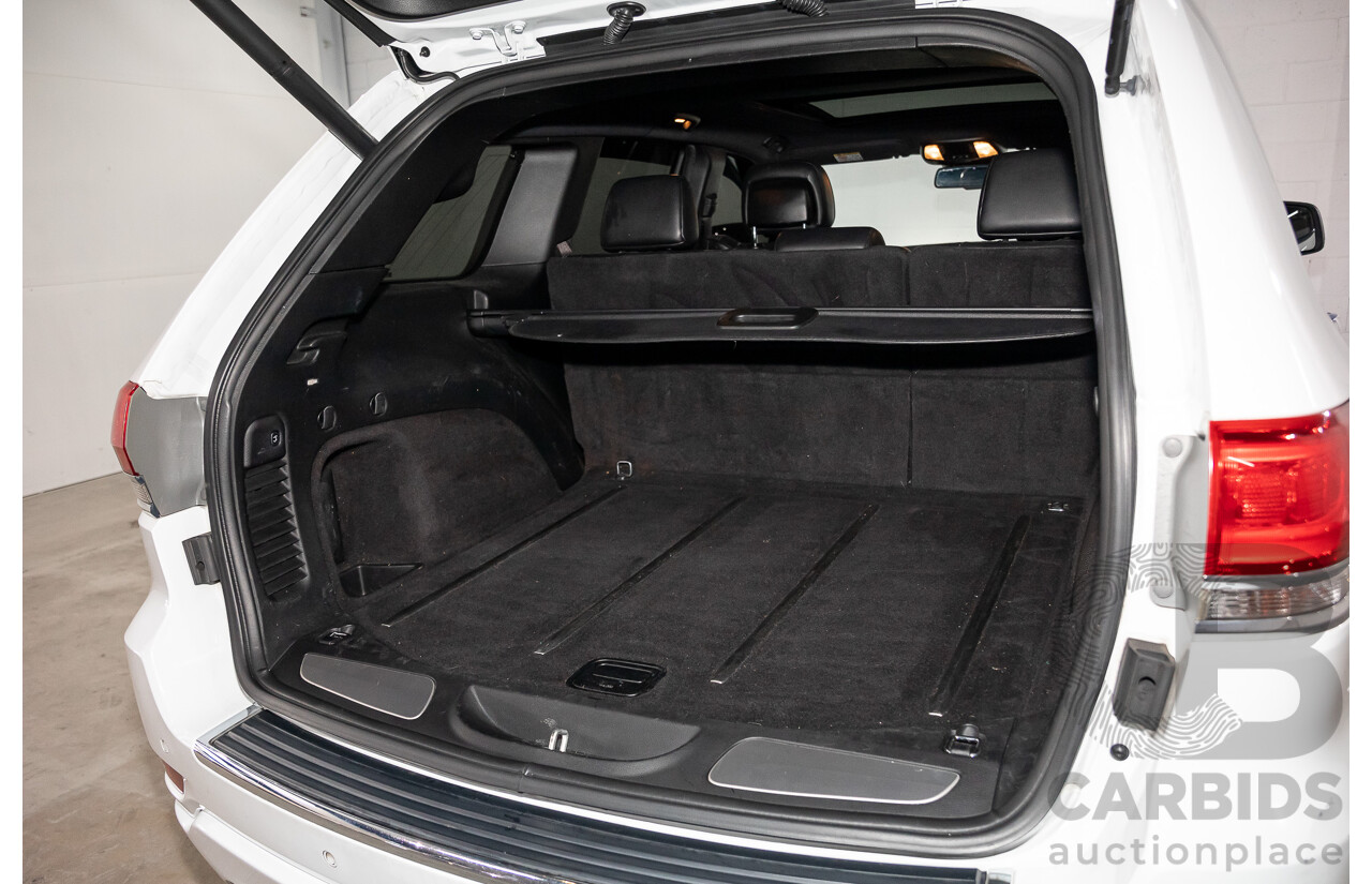9/2015 Jeep Grand Cherokee Overland (4x4) WK MY15 4d Wagon Bright White Turbo Diesel 3.0L