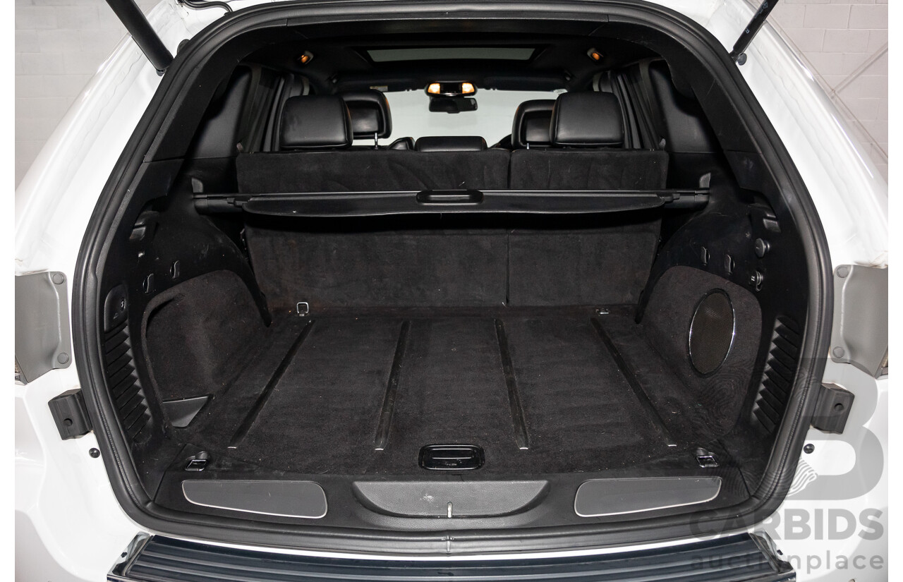 9/2015 Jeep Grand Cherokee Overland (4x4) WK MY15 4d Wagon Bright White Turbo Diesel 3.0L
