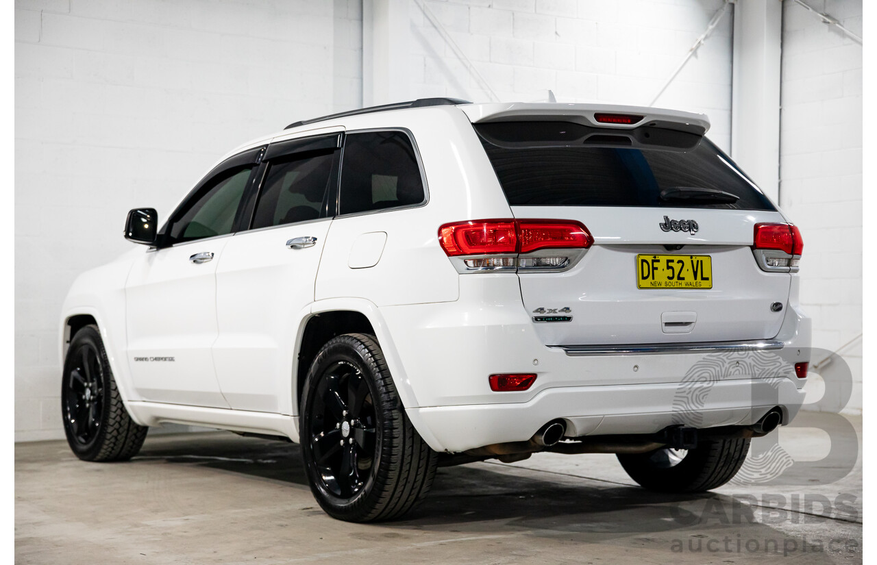 9/2015 Jeep Grand Cherokee Overland (4x4) WK MY15 4d Wagon Bright White Turbo Diesel 3.0L