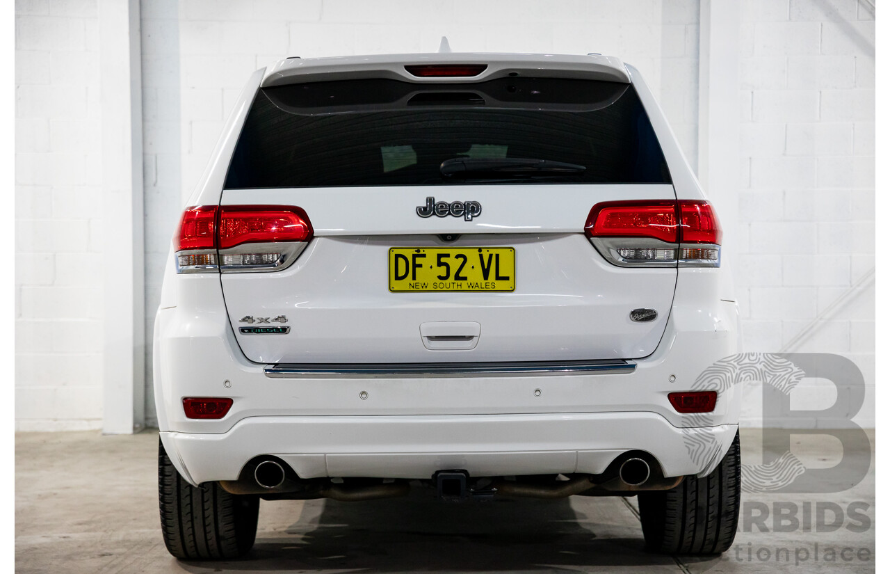 9/2015 Jeep Grand Cherokee Overland (4x4) WK MY15 4d Wagon Bright White Turbo Diesel 3.0L