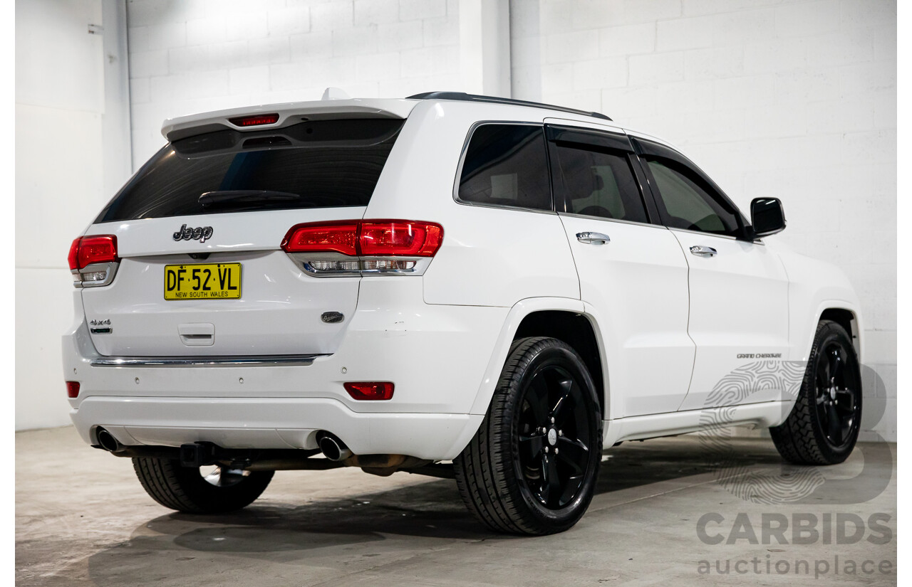 9/2015 Jeep Grand Cherokee Overland (4x4) WK MY15 4d Wagon Bright White Turbo Diesel 3.0L